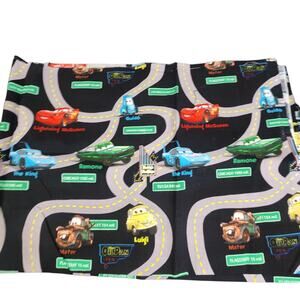 Disney Cars Lightning Mcqueen Fabric Sewing Project Quilt Craft Boys Room 42x30